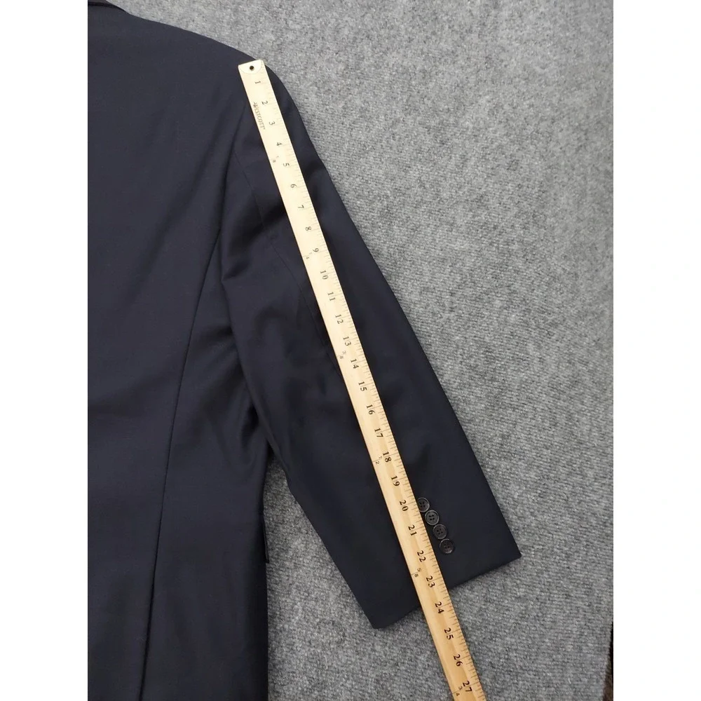 RALPH LAUREN Blazer Jacket Mens 50 R Blue Wool SLIM Sportcoat Business Career